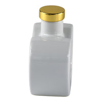 Oliera a Cuore Golden Life con Albero della Vita in porcellana bianca con tappo dorato.