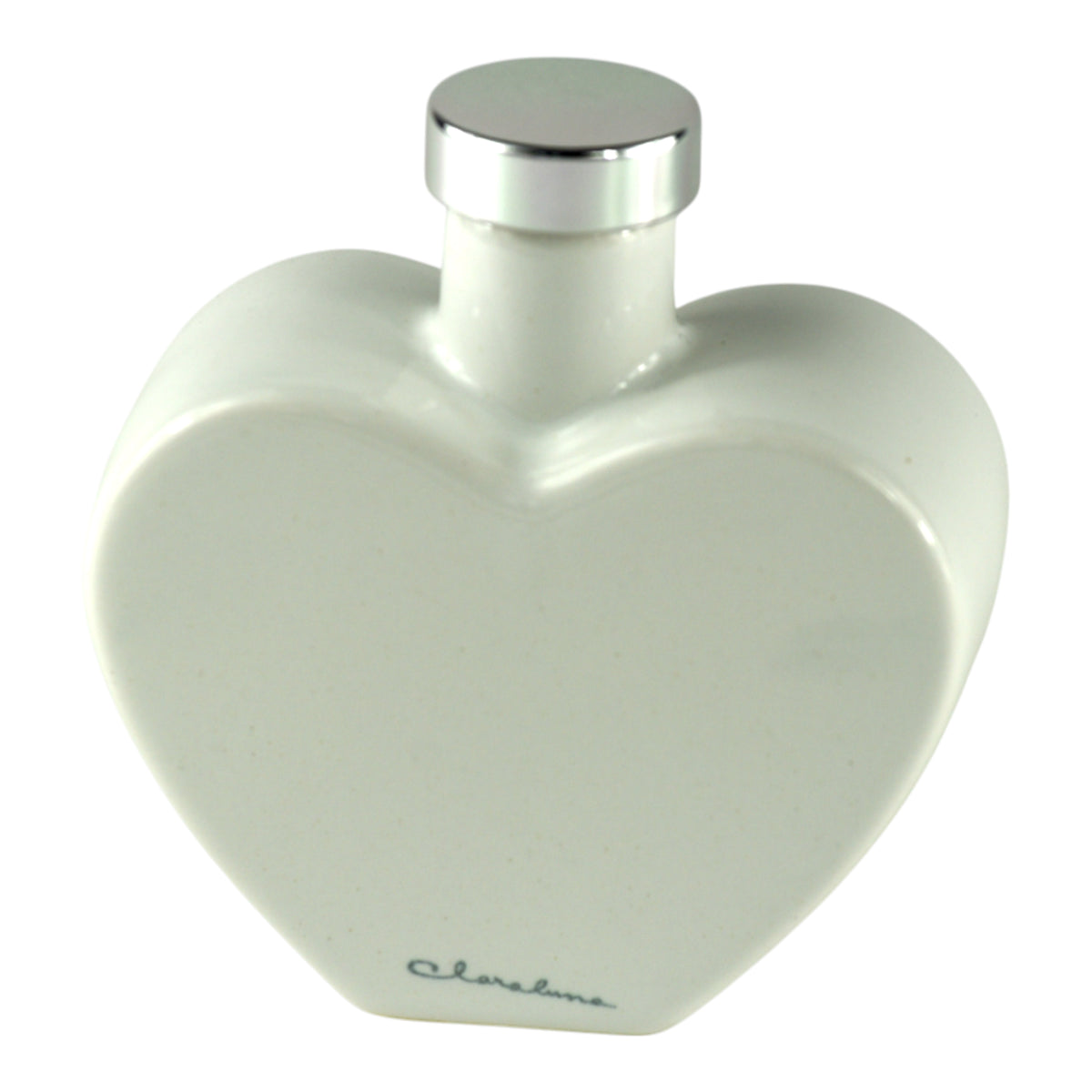 Oliera a Cuore "World Love" con Mappamondo in porcellana bianca e tappo argentato.