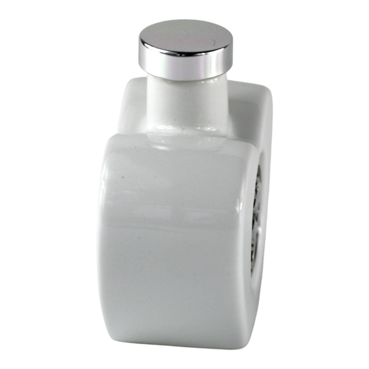 Oliera a Cuore World Love con Mappamondo in porcellana bianca con tappo argento lucido.